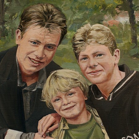 Detail olieverfportret